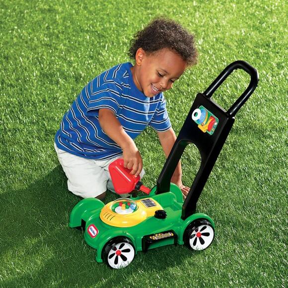 NEW Little Tikes Gas 'n Go Mower Green Pretend Play Indoor Outdoor Toy Sounds - Picture 5 of 7